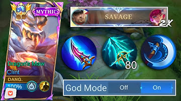 NEW SEASON CLINT ONE SHOT BUILD AND EMBLEM IS FINALLY HERE!!🔥 (NEW UPDATE 2024!) | SAVAGE GAMEPLAY!😱