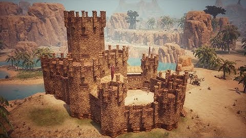 how to build a fortress. beginner base. Conan Exiles age of sorcery [ timelapse ]