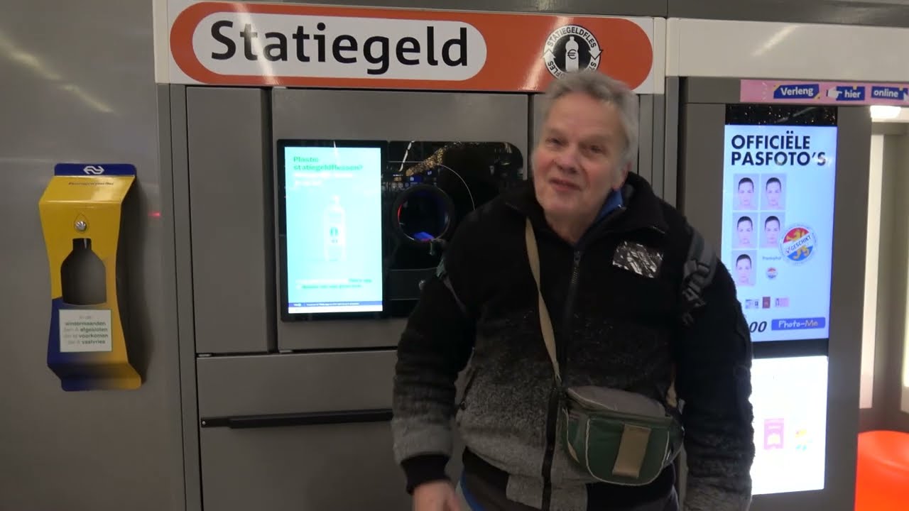 100 Statiegeld flesjes inleveren op Utrecht Centraal en een Model Treinset gevonden!