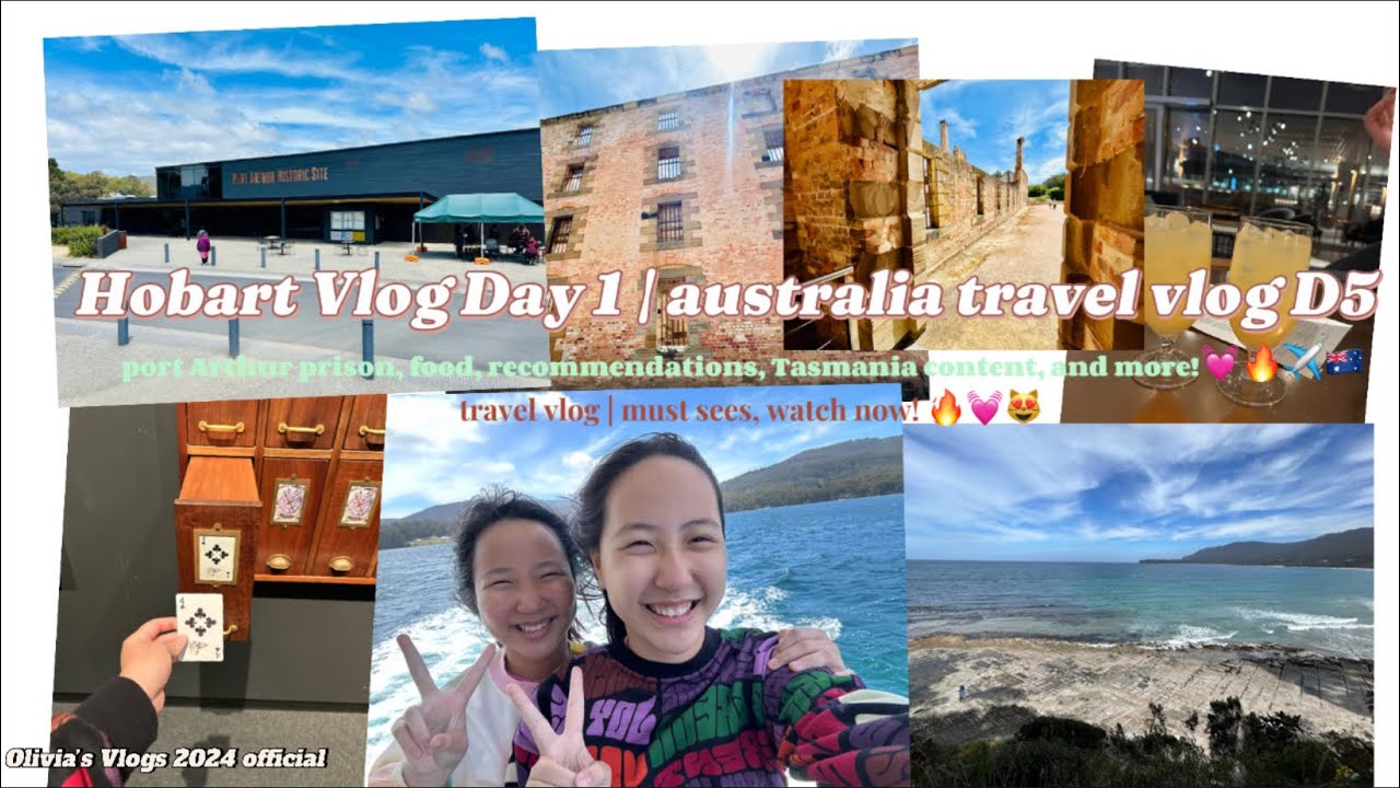 hobart/tasmania travel vlog 2023🇦🇺😻 port Arthur historic site, must sees, food + more :) +bloops