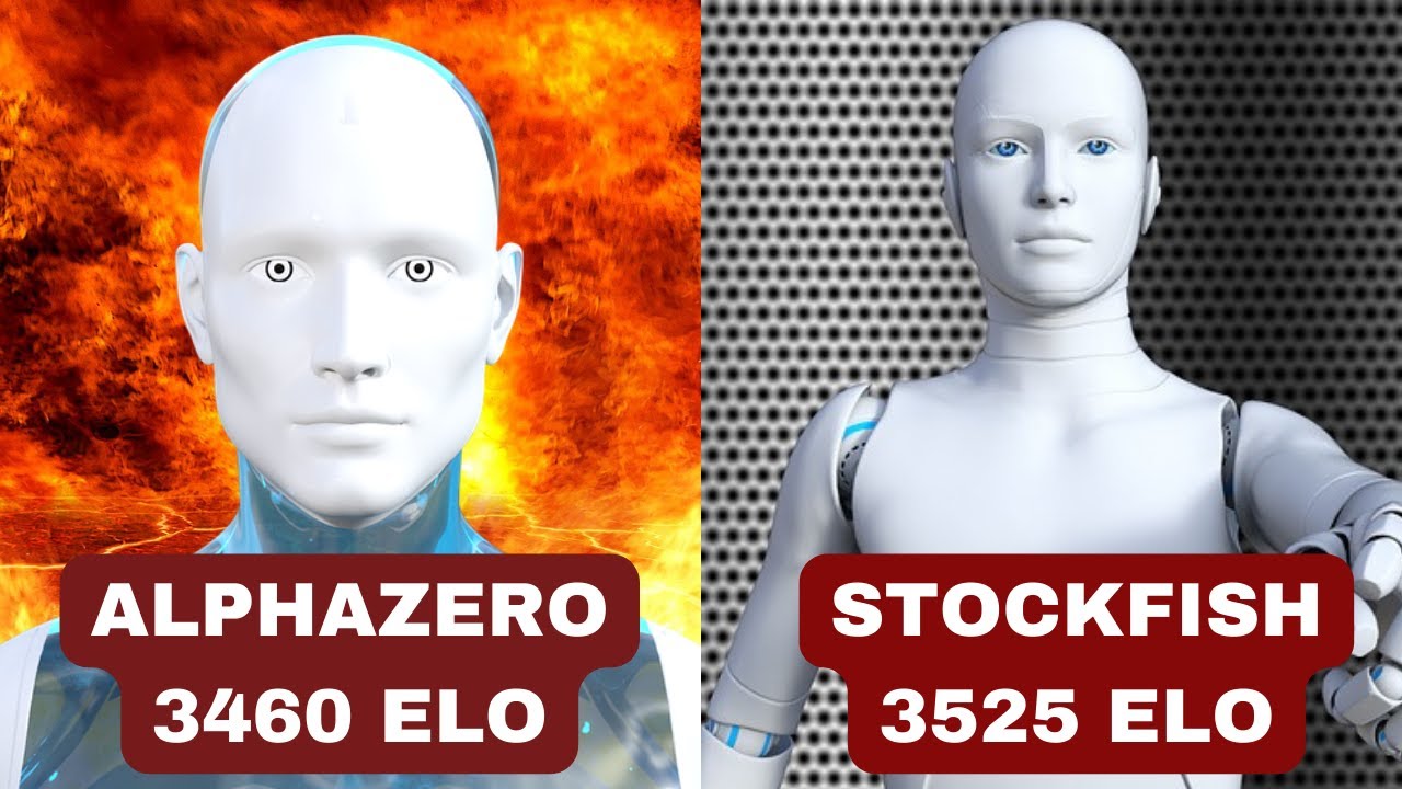 Stockfish (3525 ELO) vs AlphaZero (3460 ELO) 