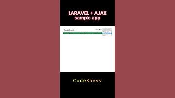 laravel ajax #mysql #laravel  #ajax  #programmingtutorials