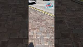 Paver sealing step-by-step process using a water based sealer by Premier Pro Wash & Seal