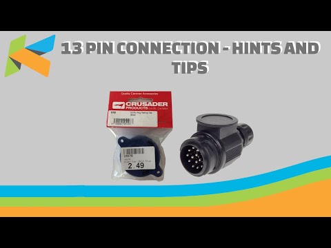 13-pin caravan to car connection - hints and tips