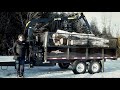 Firewood friday  episode 1   am 7141400 dump trailer with a jms 170 log loader