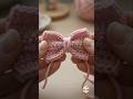 Cute Crochet Hair Bow 🎀#crochethairbow #shorts #viral #trending #genzknots