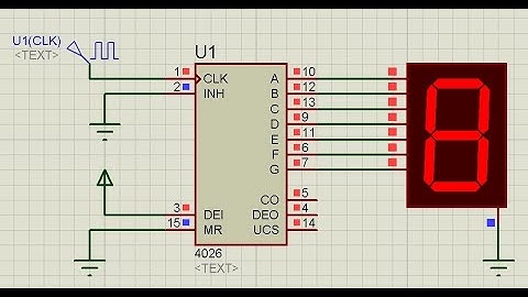 CD4026 Based single and 2-digit decimal Counter circuit with Proteus Simulation