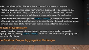 Understanding COUNT() OVER() in SQL: Why You Get Repeated Records