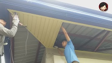 tamang diskarte sa pagkakabit ng mini rib #minirib #cladding #diskarte