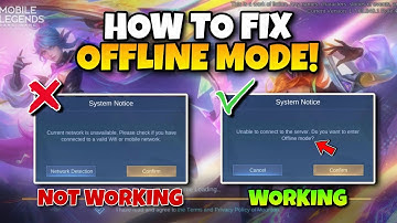 HOW TO FIX OFFLINE MODE NOT WORKING IN MOBILE LEGENDS | OFFLINE MODE SCRIPT 2023