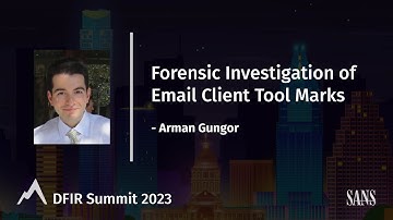 Forensic Investigation of Email Client Tool Marks