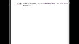 Indexing in MATLAB