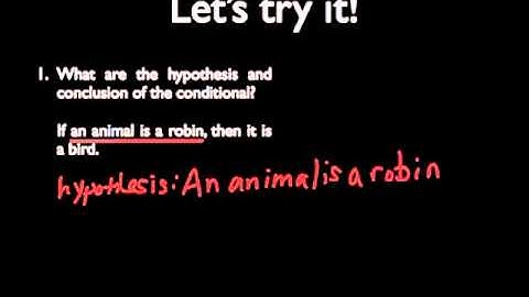 Hypotheses and Conclusions