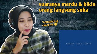 AZMEER - ZURIAT CINTA | 🇮🇩 REACTION