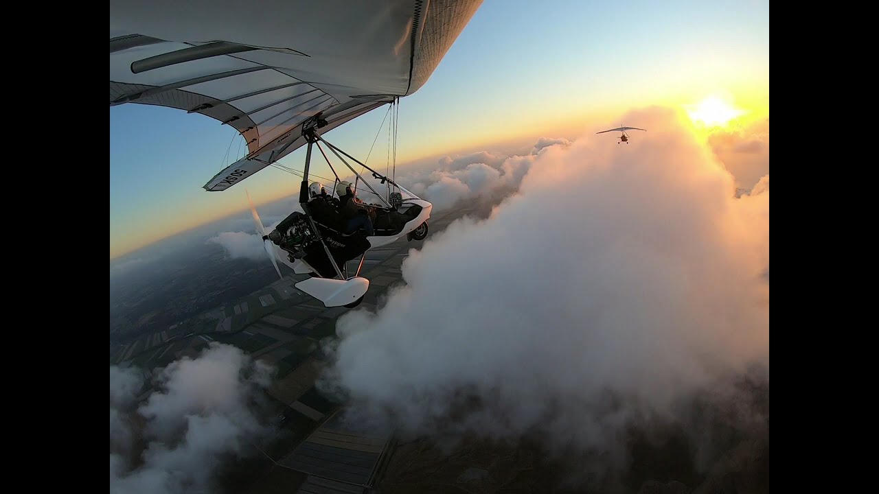 Vol Duo en ULM dans les Nuages au Mont Saint Michel