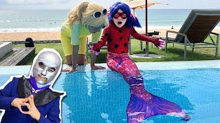 Transformación de LEDIBAG en SIRENA 🐞 Bromas de personajes de dibujos animados MIRACULOUS