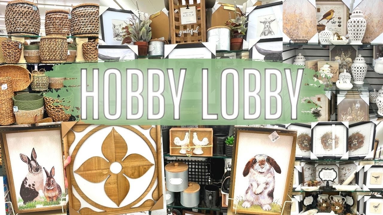 HOBBY LOBBY NEW SPRING DECOR SHOP WITH ME 2024 - YouTube