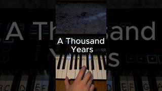 A Thousand Years — EASY Piano Tutorial 🎹✨