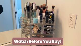 Honest Review: Sorbus Large Clear Makeup Organizer, Detachable 4-Piece Jewelry & Make up | Worth It?