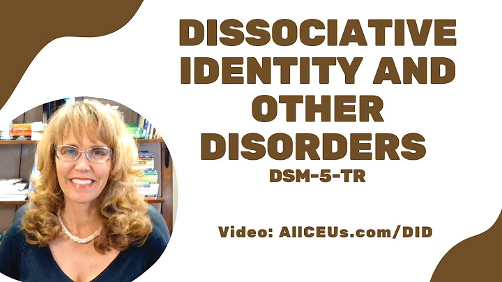 What type of disorder is dissociative identity disorder