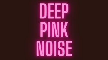 Deep Pure Pink Noise - Black Screen - 14 Minutes of Serenity and Calm