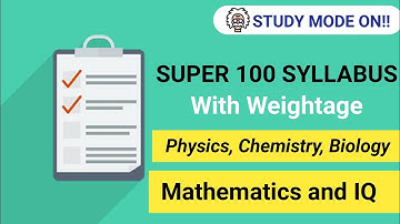 SUPER 100 Exam Level 1 Syllabus and Marking Scheme