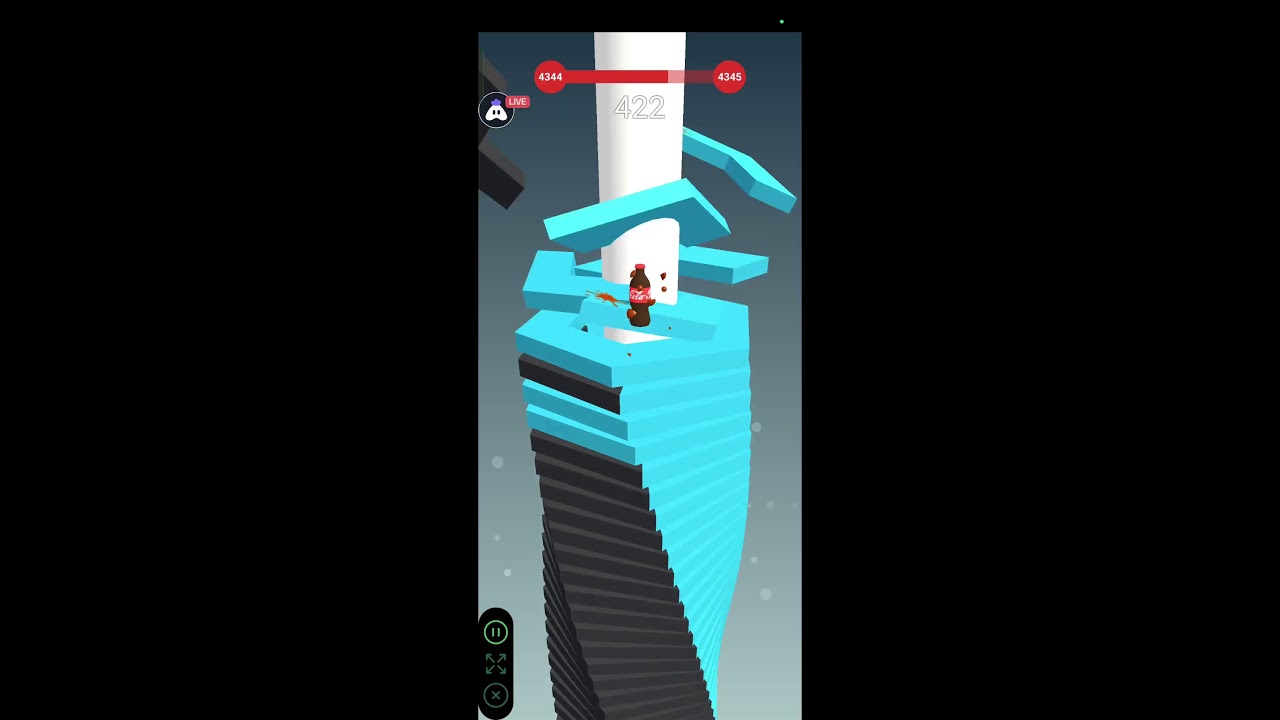 Live Stack ball 3d 🏀 highest score challenges 🎮 #stackbounce #shorts # ...