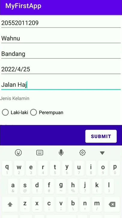 Belajar Android - Form, Intens, Parsing Data