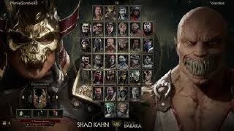 MK11 Shao Kahn vs Baraka