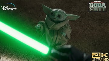 Luke Gives Grogu Yoda