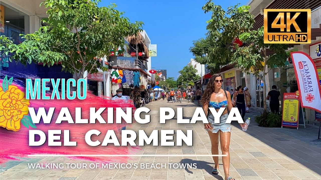 Messico | Playa Del Carmen | Tour a Piedi 4K