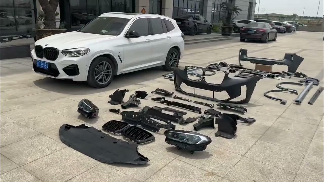 X3(G01/08) upgrade to new X3M(F97 LCI) bodykits - YouTube