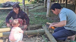 Hoi ajudou Thu a terminar o quarto para mãe e filha, para que elas pudessem se proteger do vento fri