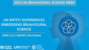 UN Entity Experiences Embedding Behavioural Science