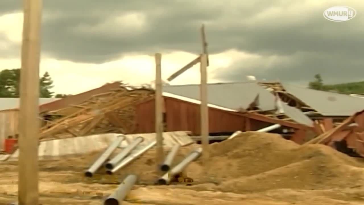 Video: Two tornadoes touch down in New Hampshire in July 1997 - YouTube