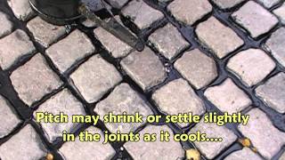 Pitch jointing for setts and cubes