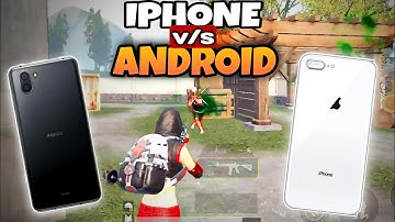 IPHONE 8PLUS vs AQUOS R3 🔥 IOS 60FPS vs ANDROID 60FPS 💯 PUBG MOBILE