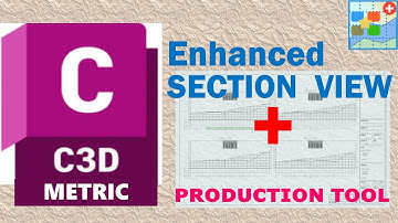 Metric - Civil 3D Section views Plus:  individual section views batch creation with compacted layout