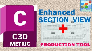 Metric - Civil 3D Section views Plus:  individual section views batch creation with compacted layout screenshot 5