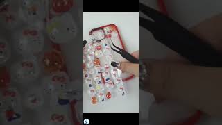 📱✨ Decorating My Phone Case with Cute 3D Stickers ASMR 💖 Satisfying Sticker Sounds & Relaxing DIY screenshot 1