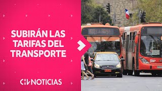 SUBIRÁ VALOR DEL PASAJE del transporte público en Santiago: Alza será gradual - CHV Noticias