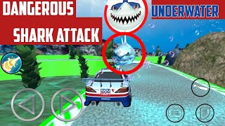 Impossible underwater car racing stunts dangerous shark attack android 3D by wow gameplay screenshot 1
