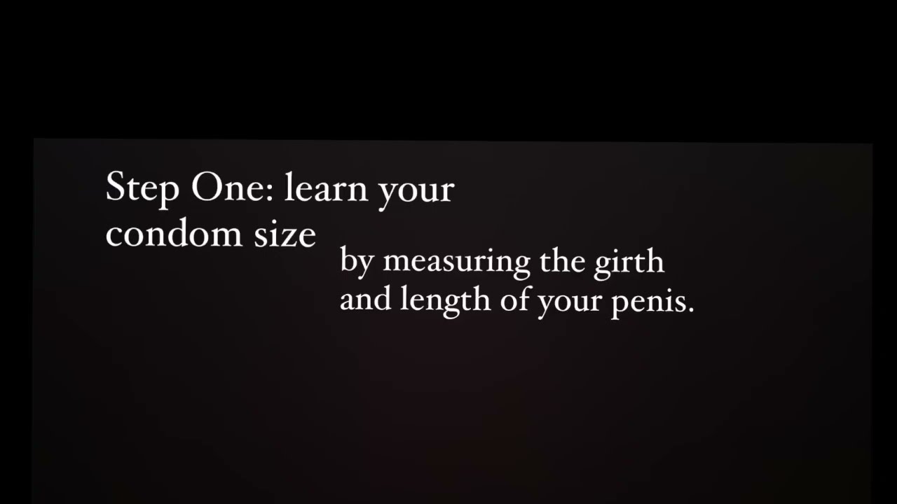 How wearing a condom...this is a tutorial video...