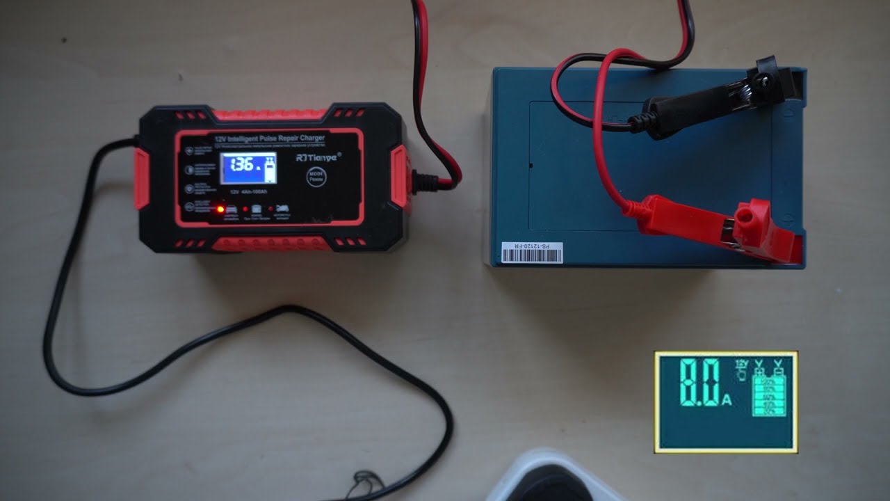 12V Intellegent Pulse Repair Charger  Charging test Unboxing