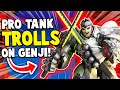 Overwatch Pro Tank TROLLS on GENJI! - How Super DESTROYED Boston!