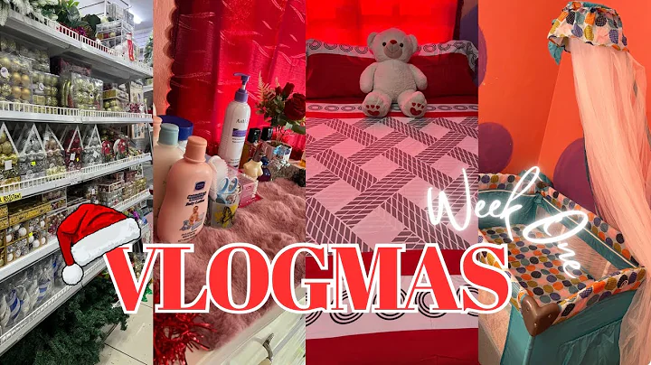 VLOGMAS Week 1 🎄✨| Black Friday, Christmas Decor, Room Makeover, Crib Set up + Haul