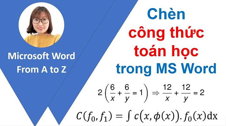 Chèn thêm cấu trúc toán học vào công thức