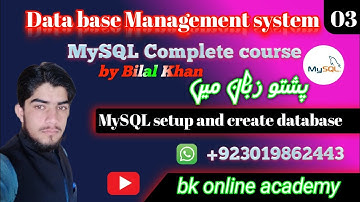 Lecture 3 ||  Complete MySQL Setup & Database Creation Tutorial | Step-by-Step Guide in pashto