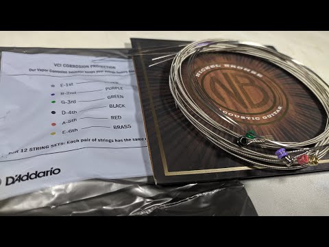 Распаковка струн D'Addario NB1152 Nickel Bronze из Rozetka.com.ua