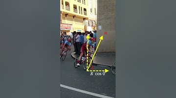 Why every cyclist needs to bend inward while going on a circular track ? #physics #centripetalforce